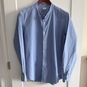 Men's Uniqlo Club Collar Button-Up Shirt